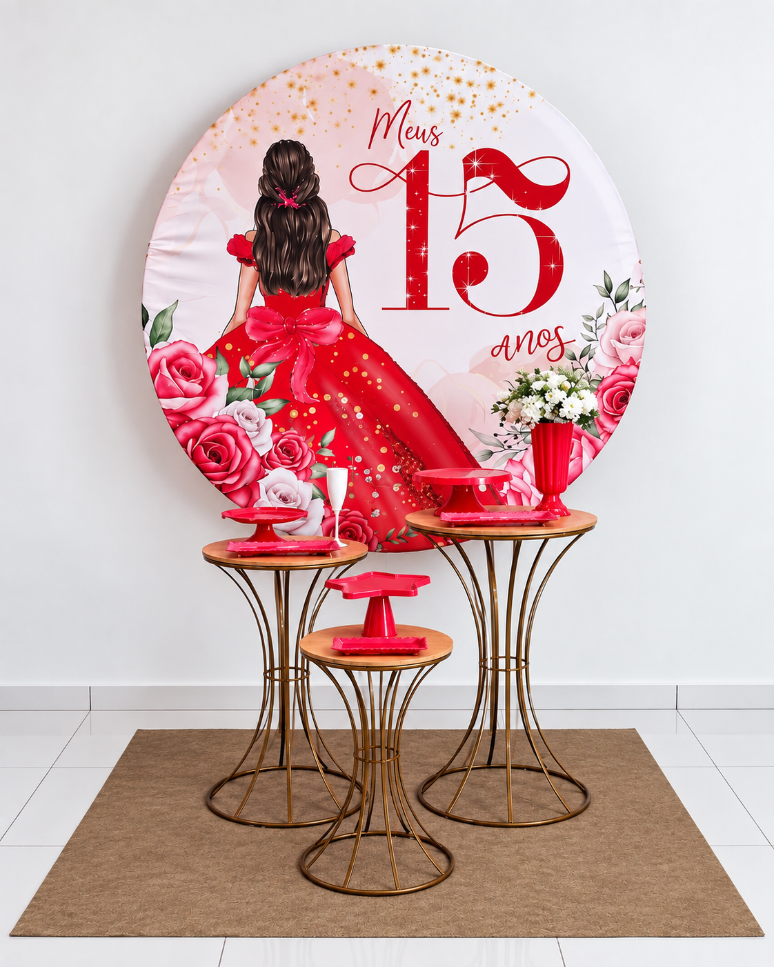 15 anos vermelho prata