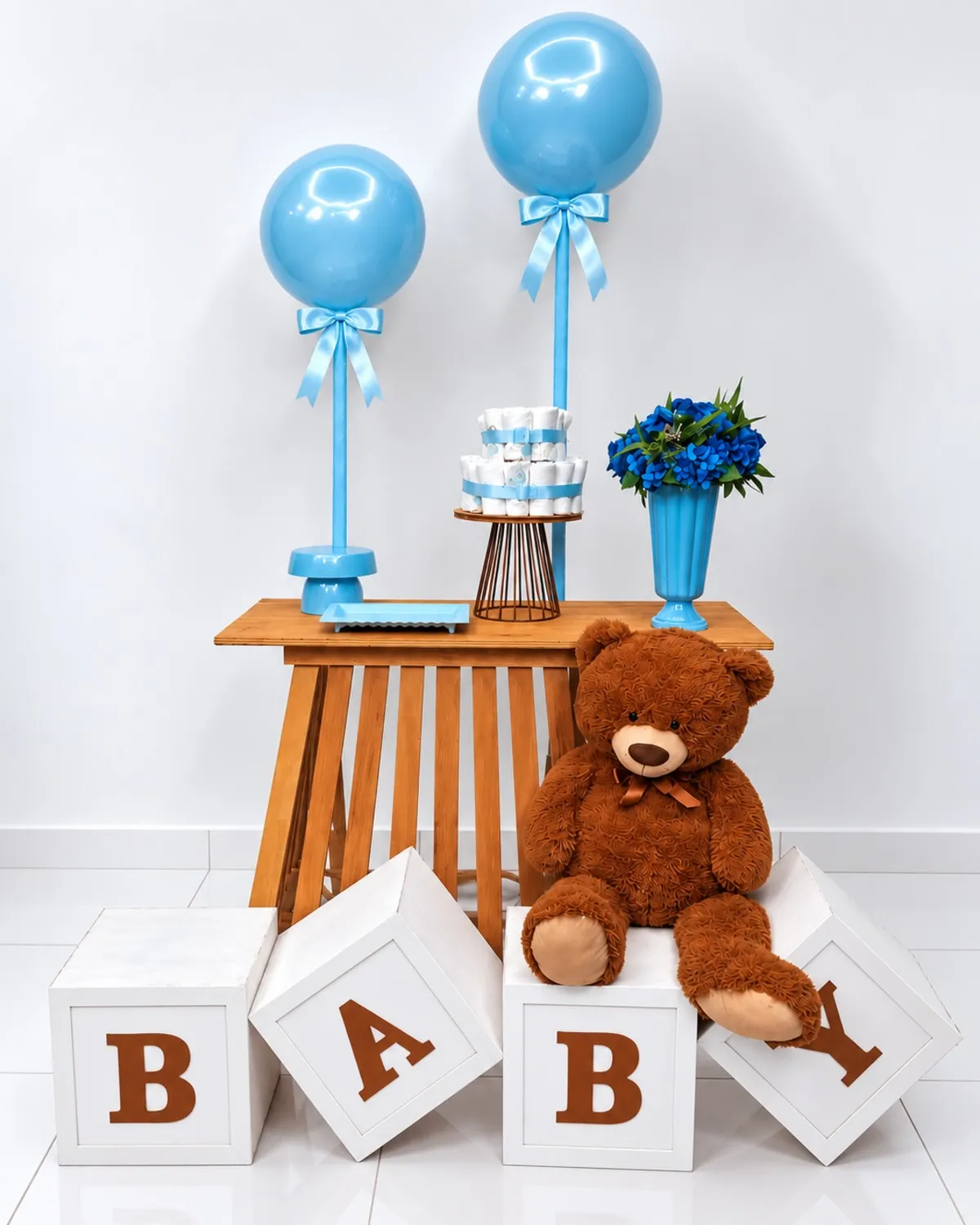 cha de bebe / baby / balão azul