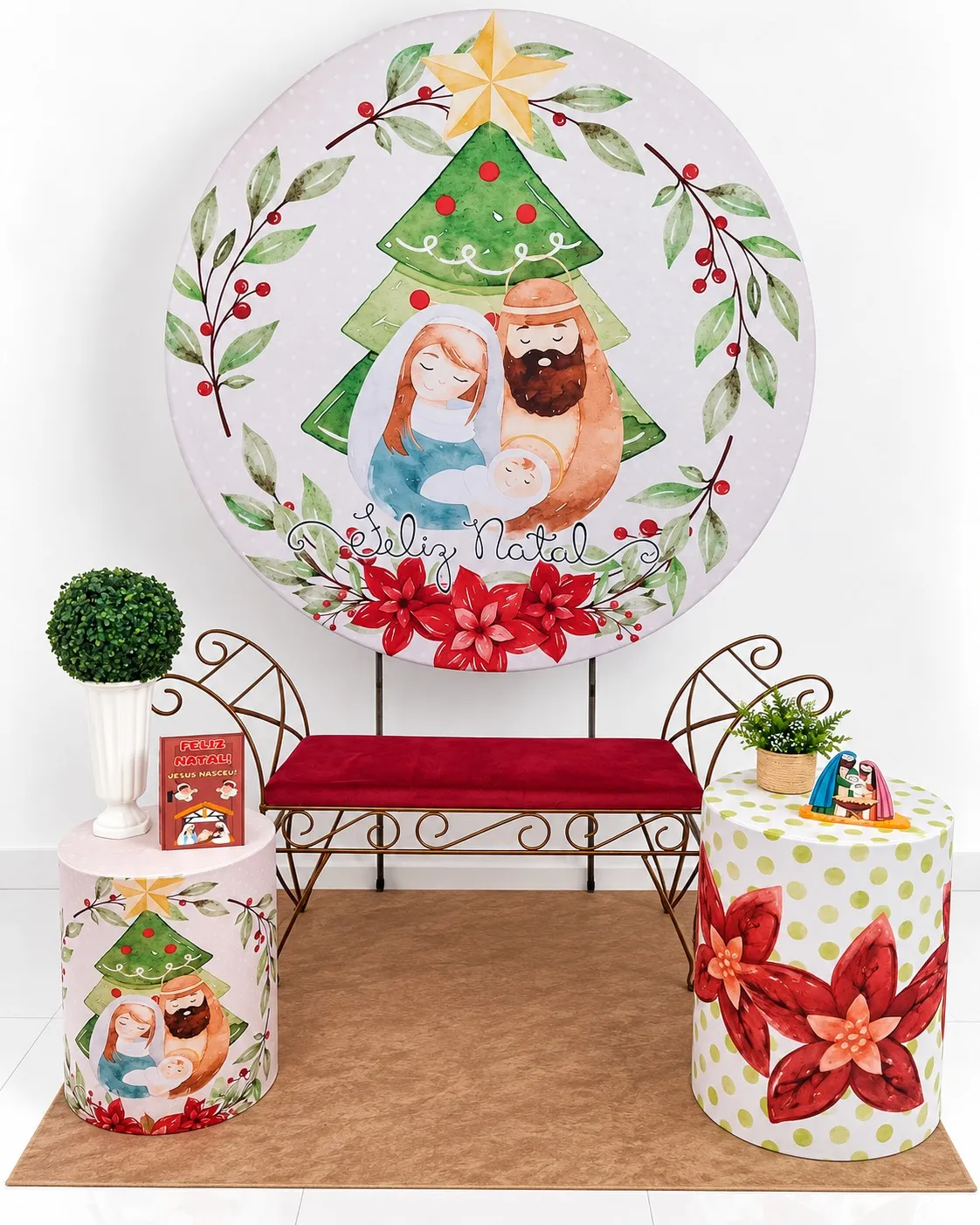 natal diamante cenario presepio