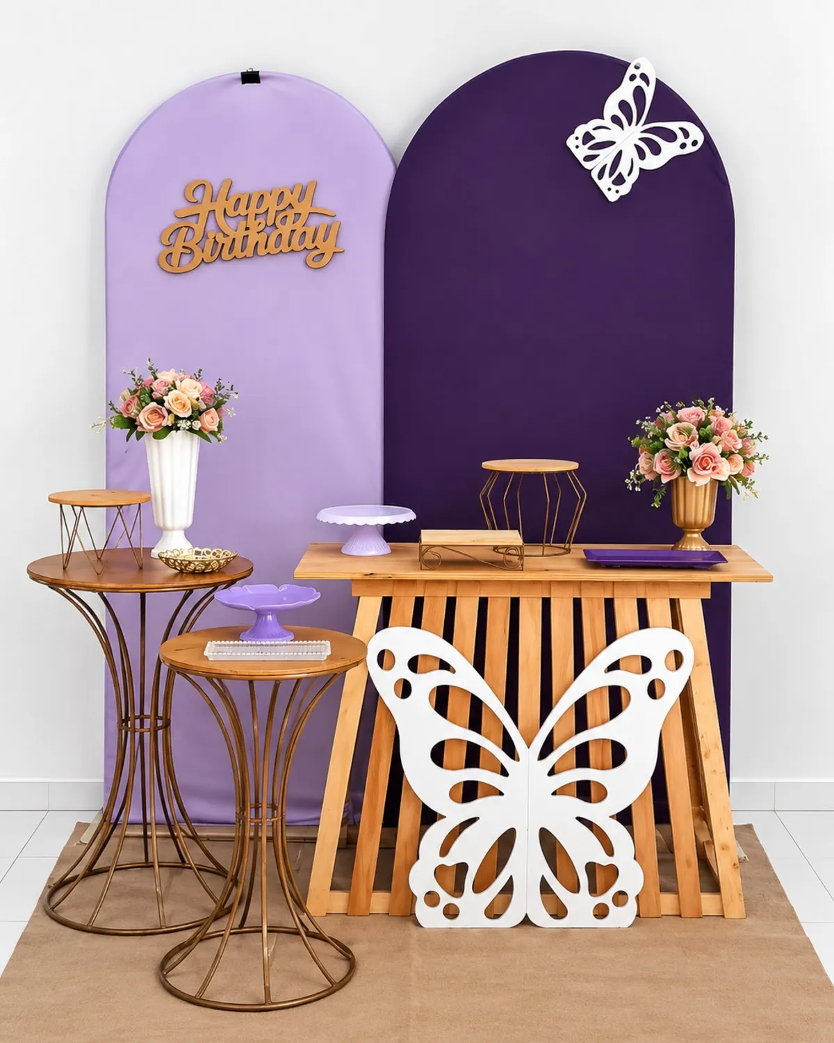 borboleta/ roxo com lilas 3/ happy
