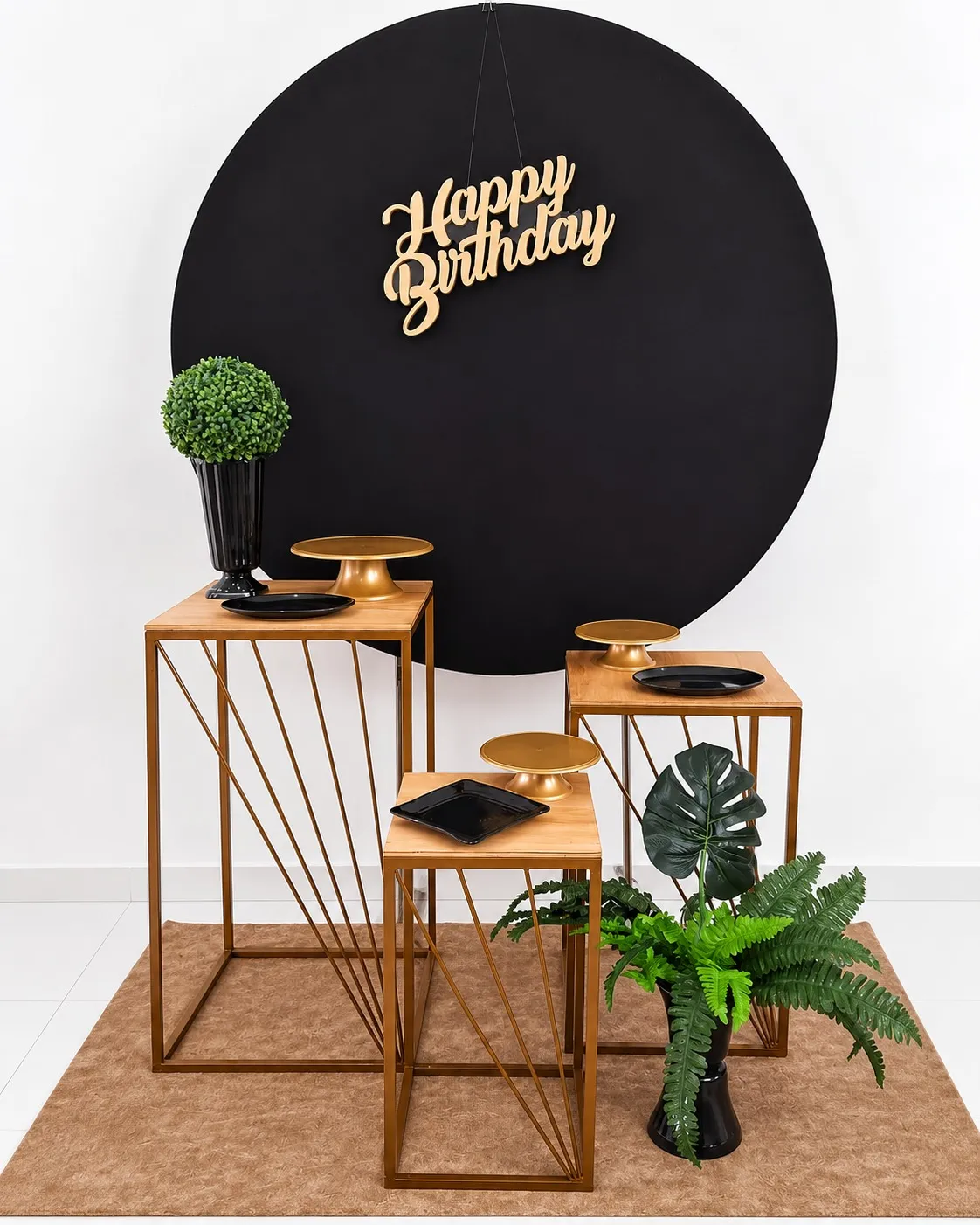 neutro preto happy birthday