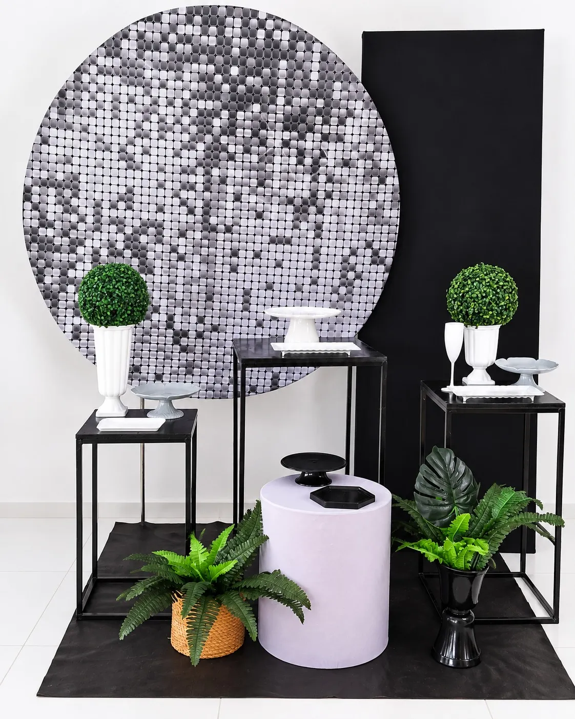 neutro preto com branco diamante
