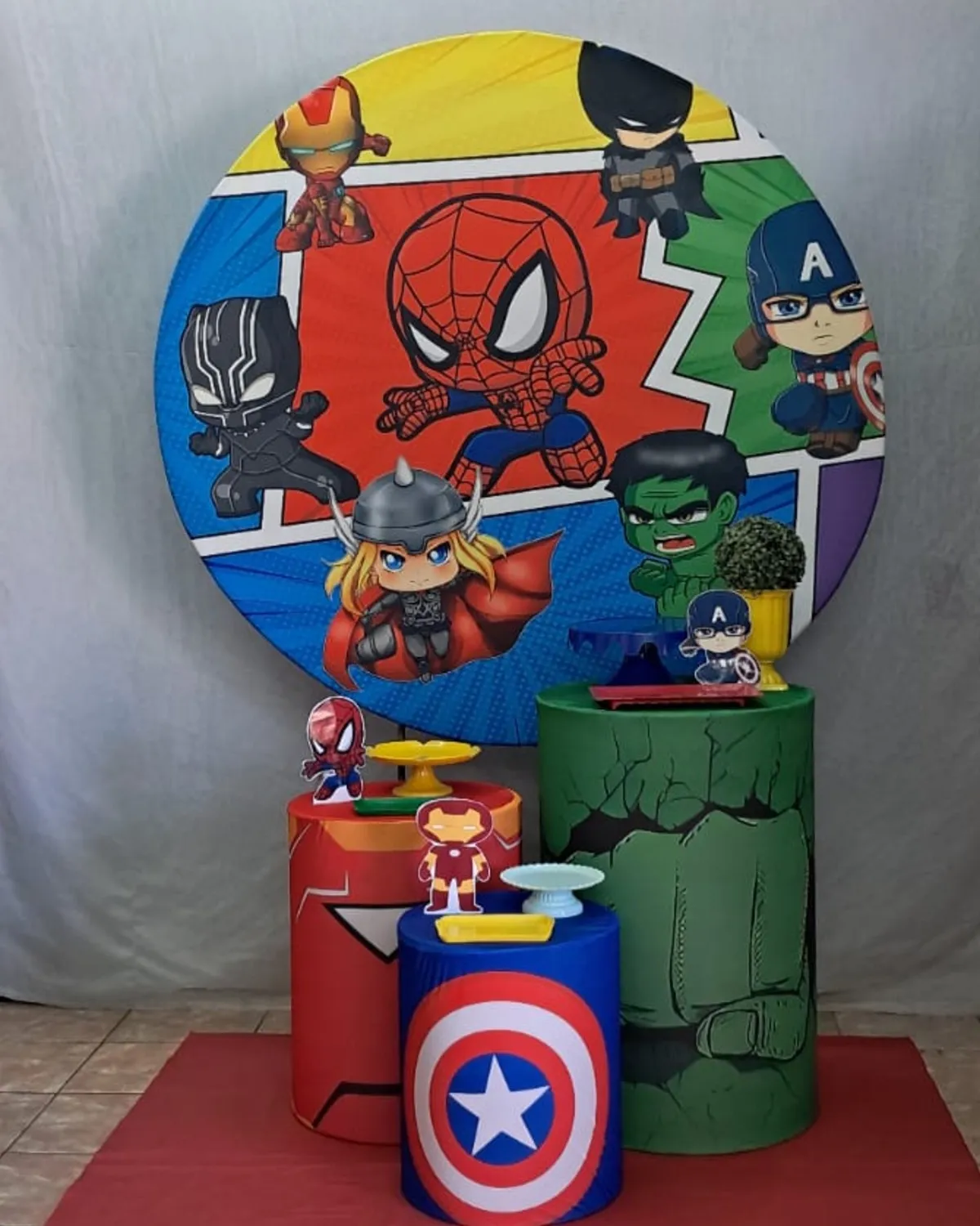 vingadores baby prata