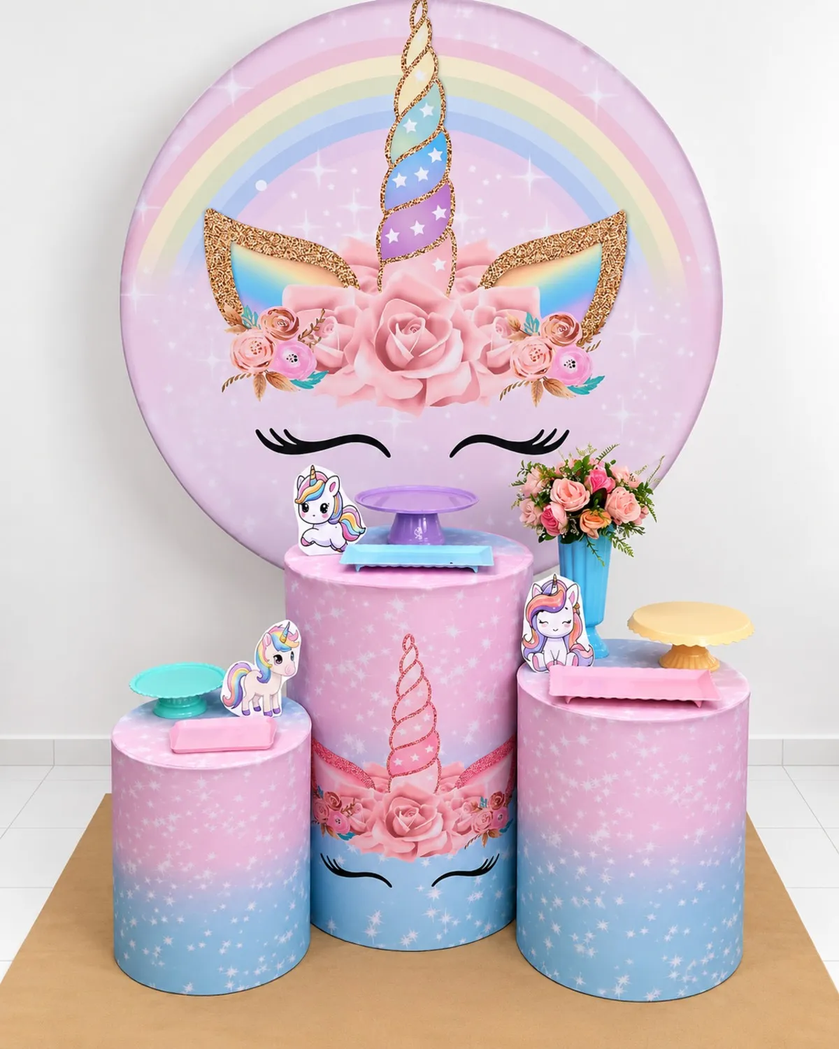 unicornio rosa prata