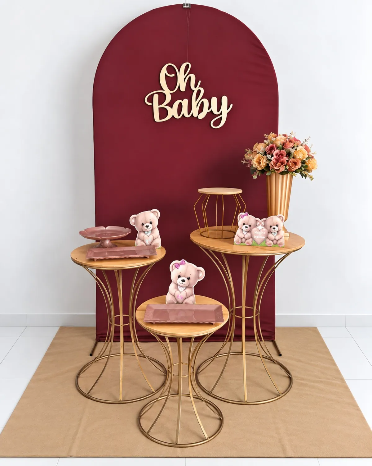 cha de bebe vinho