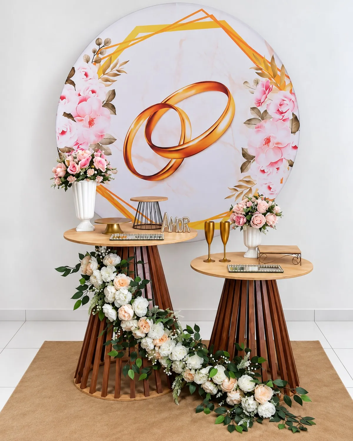 casamento aliança floral 2