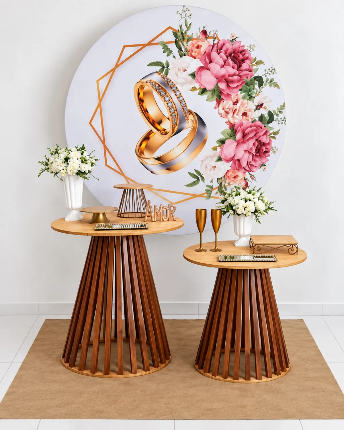 casamento aliança floral 2