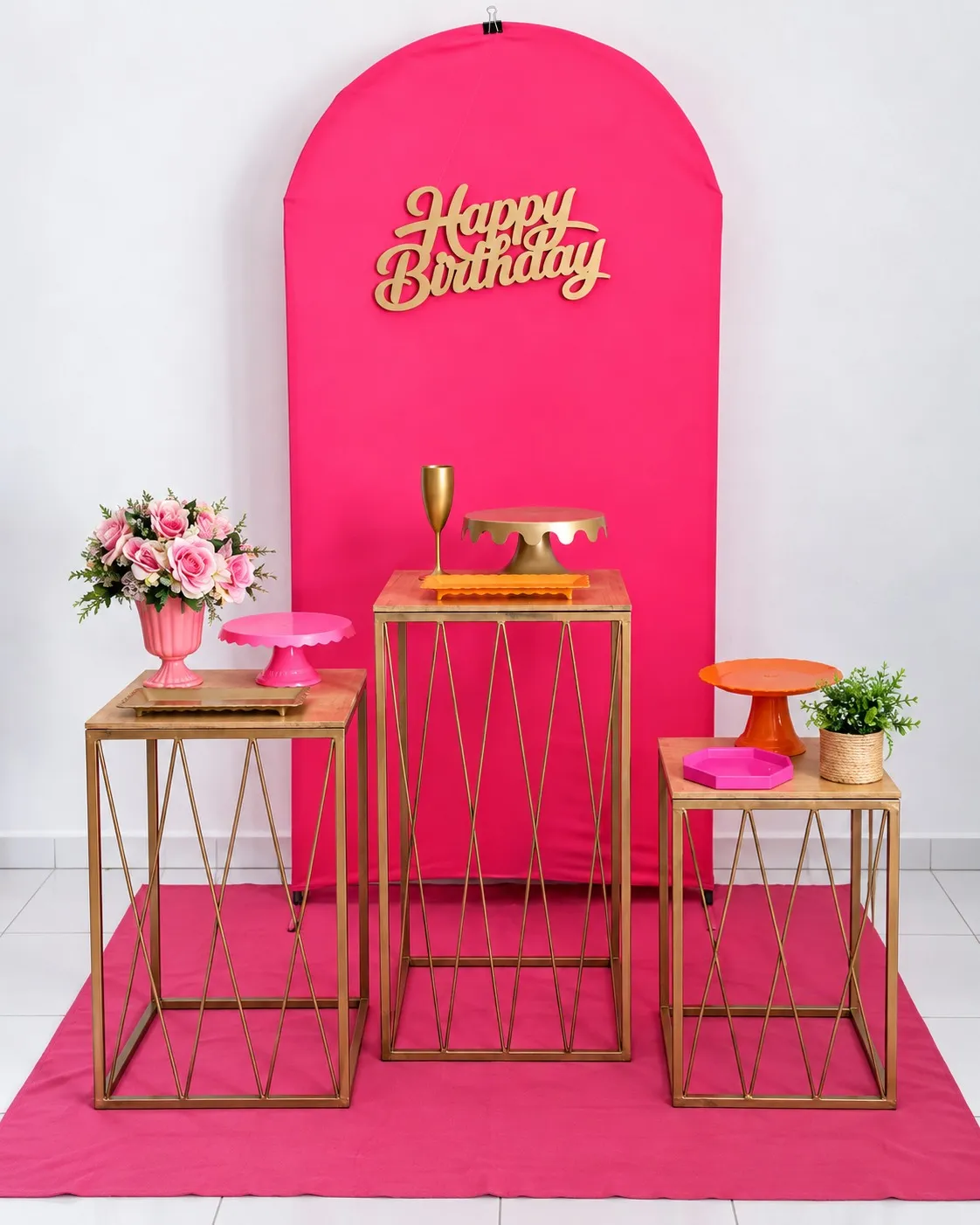PAINEL ROMANO PINK HAPPY