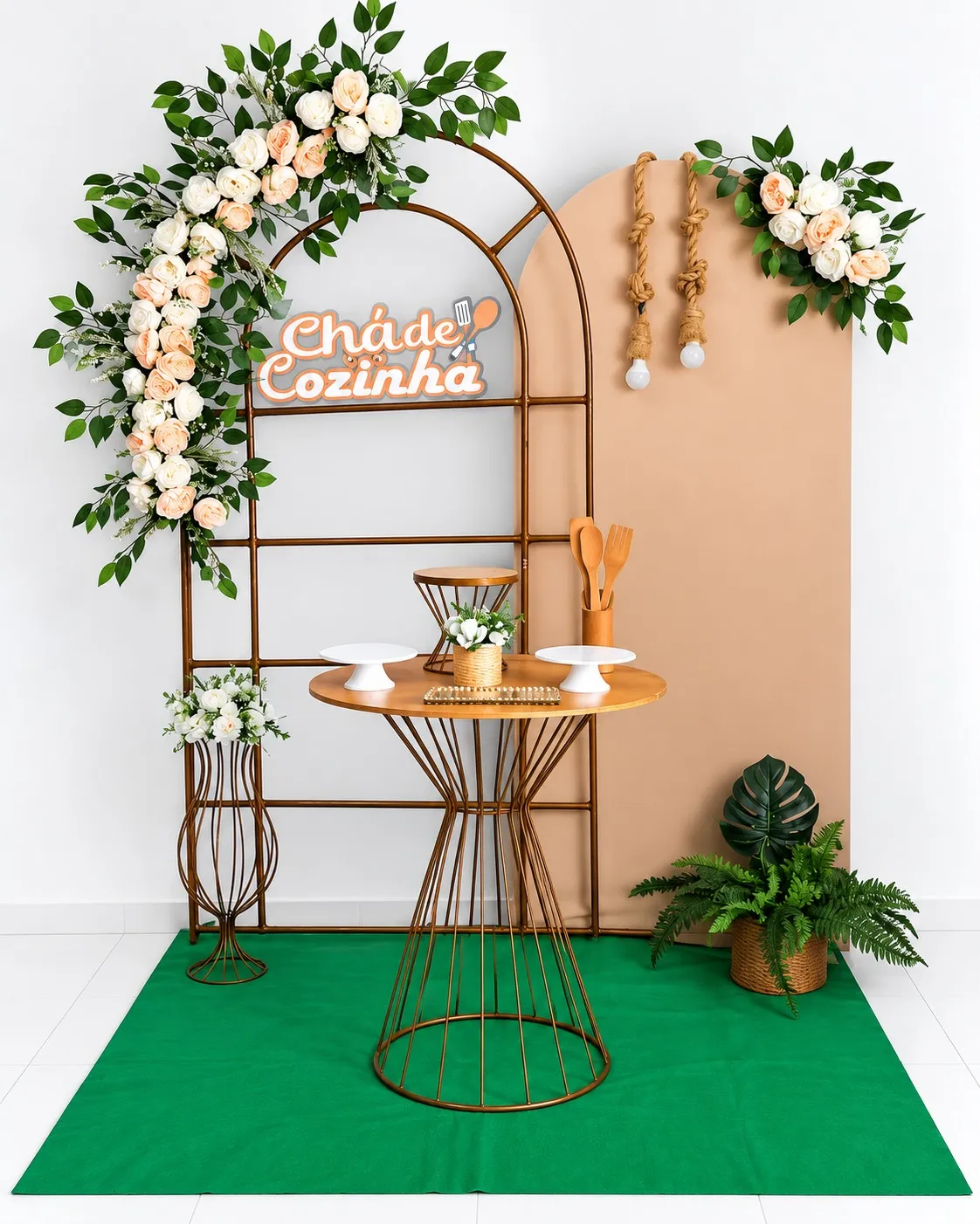 cha de cozinha floral 4
