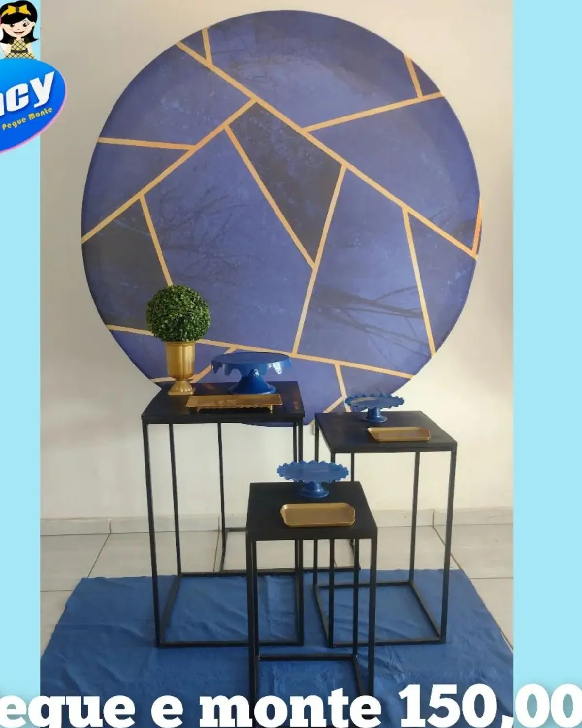 azul adulto hom. prata