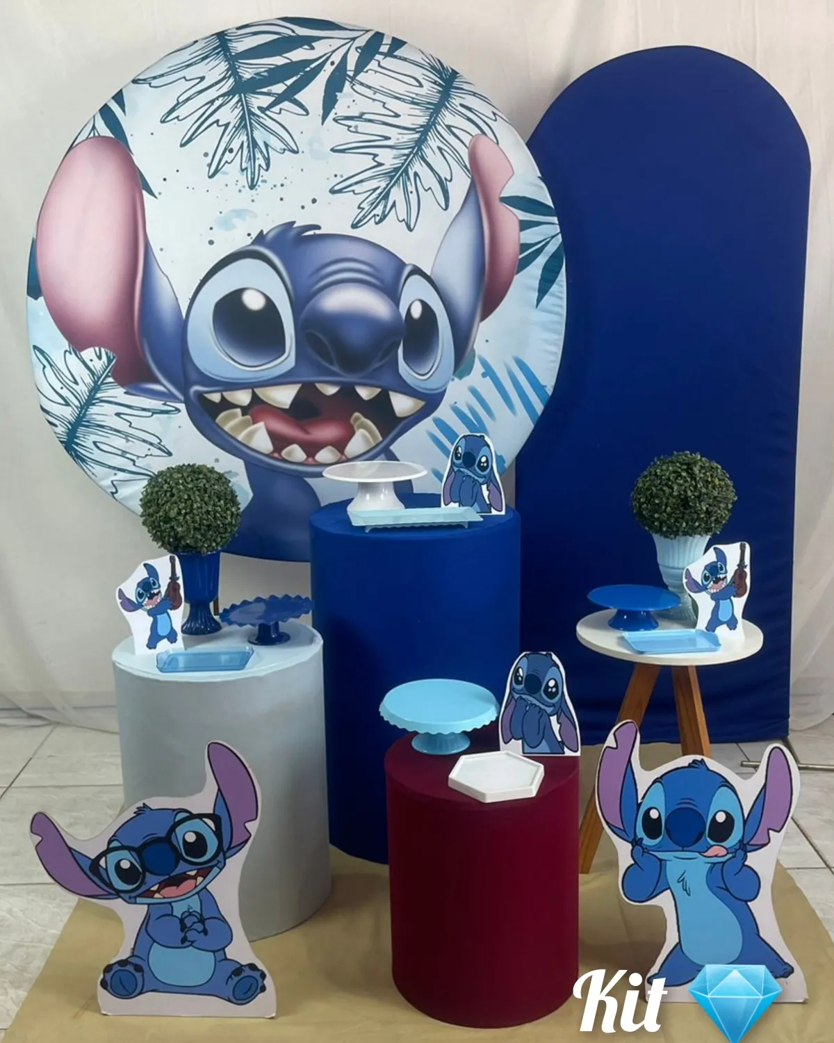 stick azul diamante