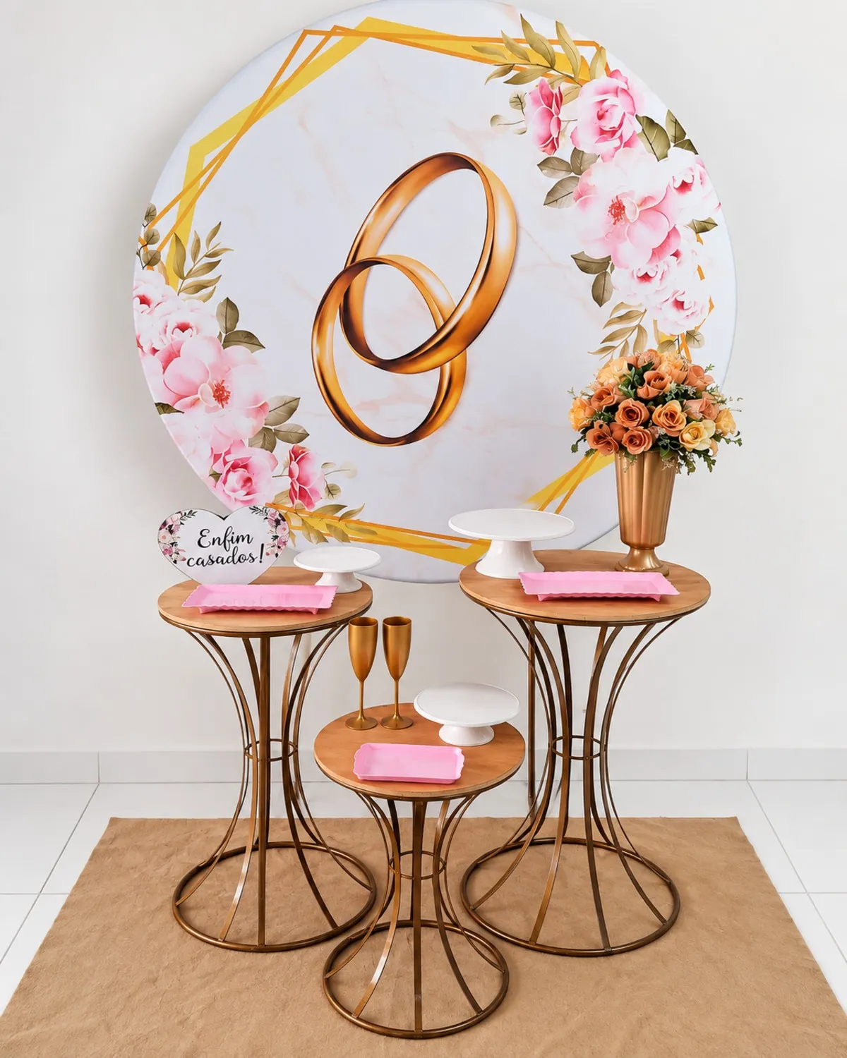 CASAMENTO ALIANÇA 2 DOURADA (PRATA)