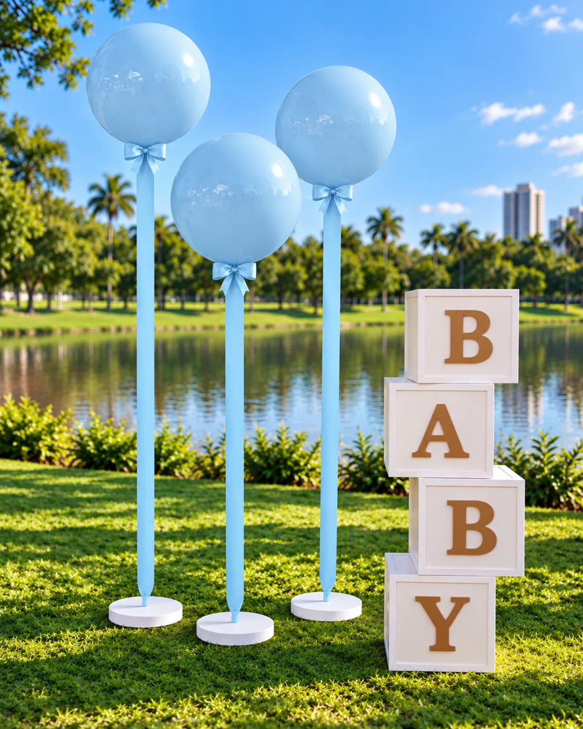 baby/ balão azul bebe