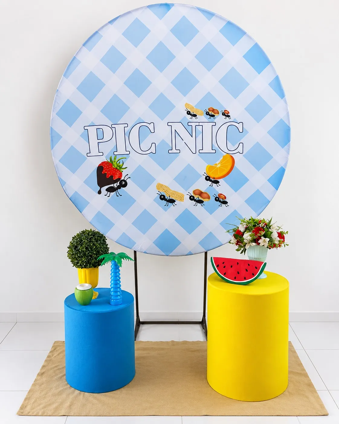 dia das crianças / cenario de foto - pic nic