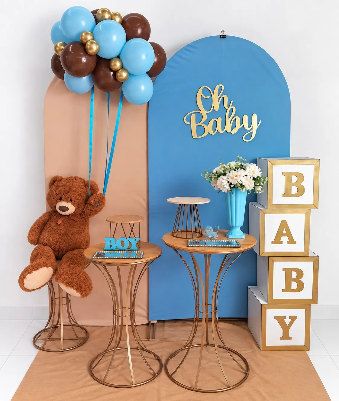 cha de bebe menino / azul romano - 3
