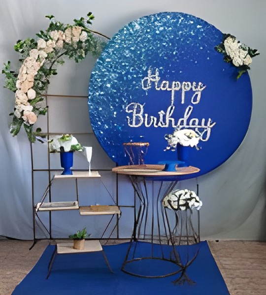 happy birthday azul floral