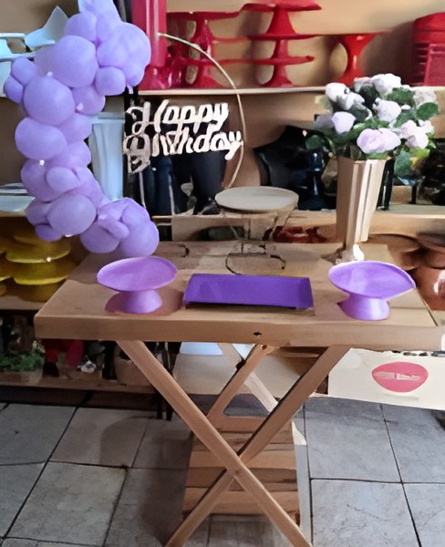 festa na mesa/ lilas