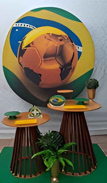 futebol copa do mundo/bola dourada kit 5