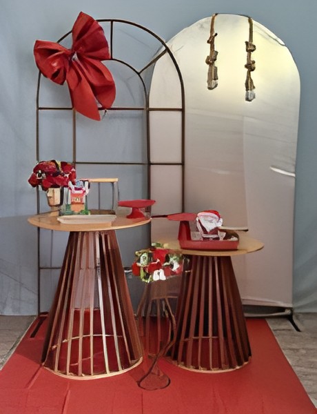 natal / laço vermelho / janela / romano 2