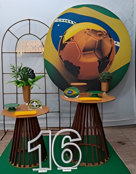 futebol copa do mundo/bola dourada kit 4