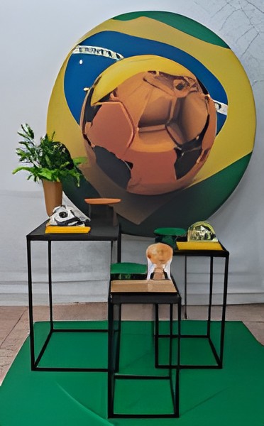 futebol copa do mundo/bola dourada kit 1