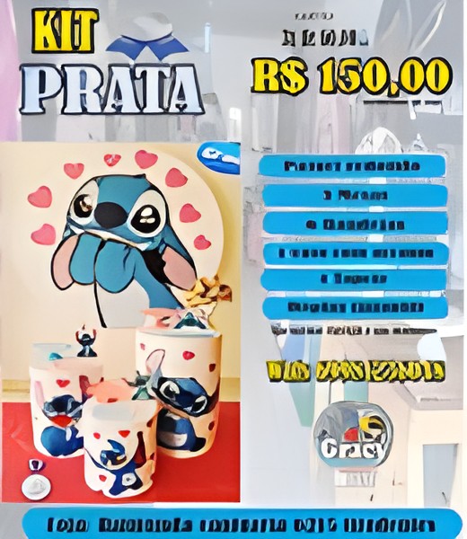 kit padrão prata