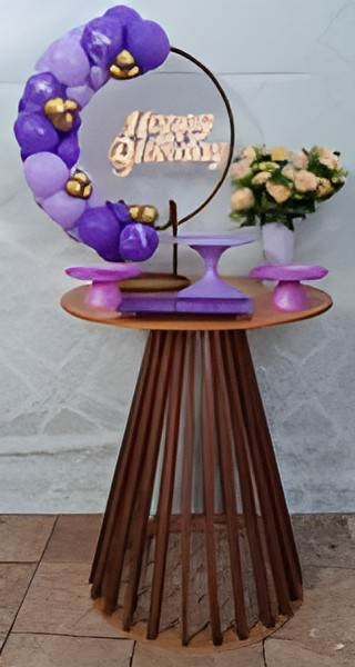 festa na mesa / happy roxo