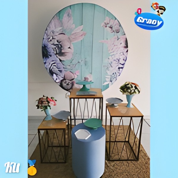 kit floral azul claro 5