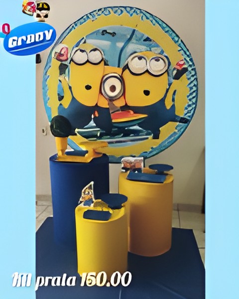 MINNIONS MENINO PRATA
