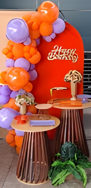 happy birdhay com balões 2
