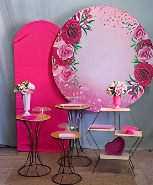 floral rosa pink 2