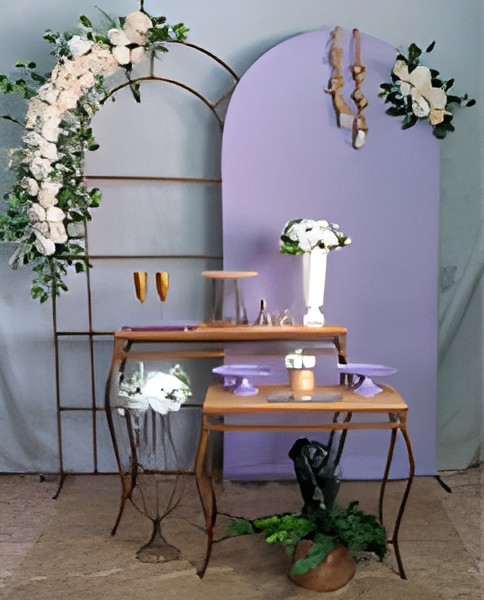 floral lilas romano