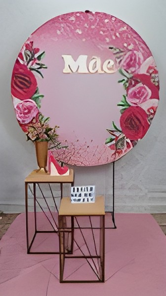 dia das mães / rosa pink cenario