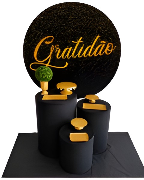 GRATIDAO PRETO PRATA
