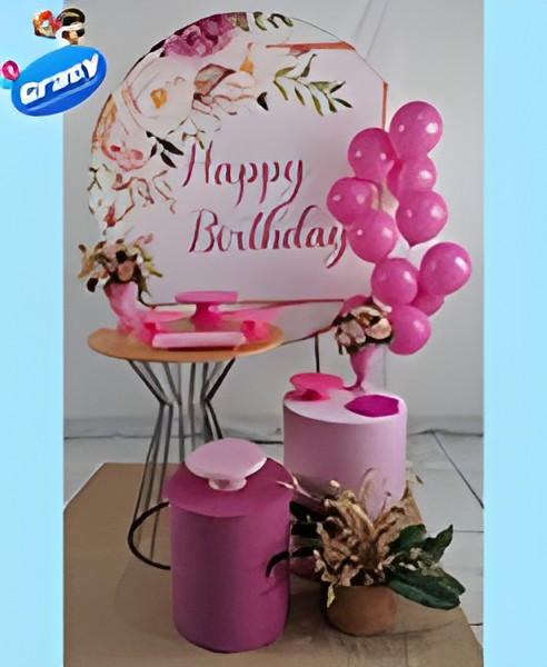 HAPPY BIRTDAY ROSA FLORAL