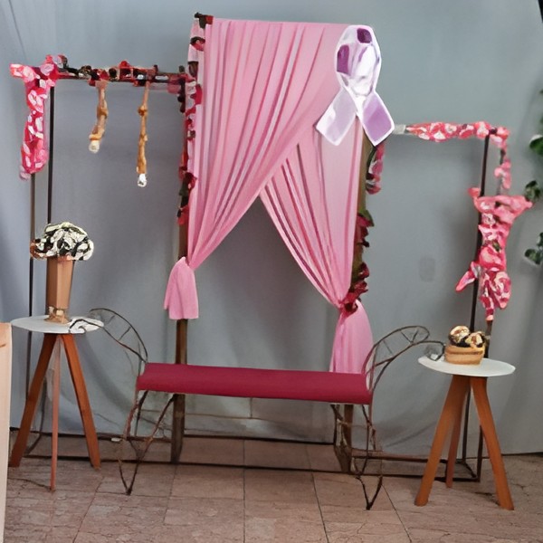 cenario de foto rosa