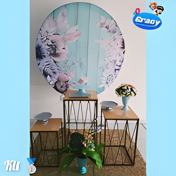 kit floral azul claro 4