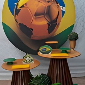 futebol copa do mundo/bola dourada kit 5