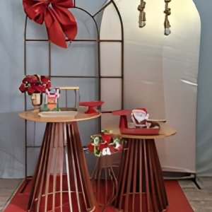 natal / laço vermelho / janela / romano 2