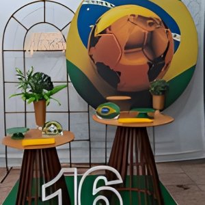 futebol copa do mundo/bola dourada kit 4