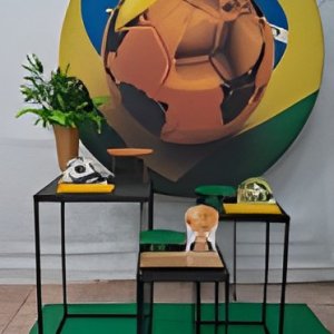 futebol copa do mundo/bola dourada kit 1