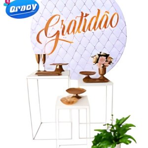 gratidão branco/mesas branca