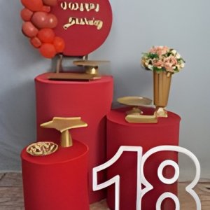 festa na mesa/ happy vermelho