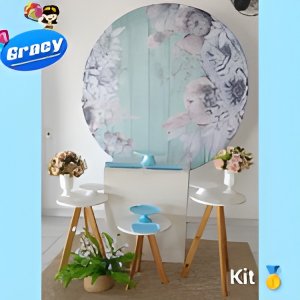 kit floral azul claro 2