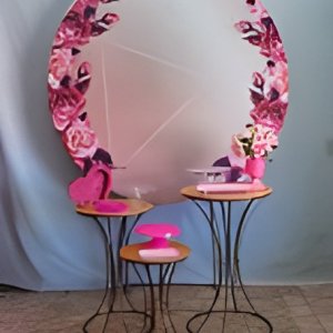 floral rosa pink prata