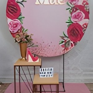 dia das mães / rosa pink cenario