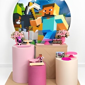 minecreft MENINA ouro