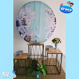 kit floral azul claro 4