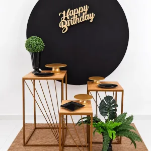 neutro preto happy birthday