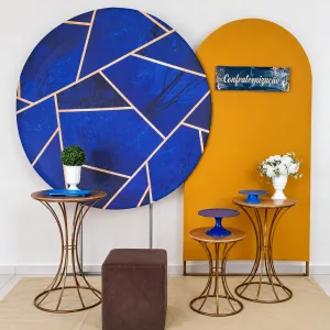 confraternização/azul com dourado